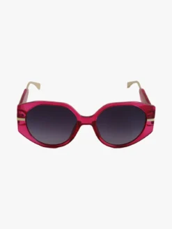 Looks Style Occhiali da sole squadrati da donna - fucsia