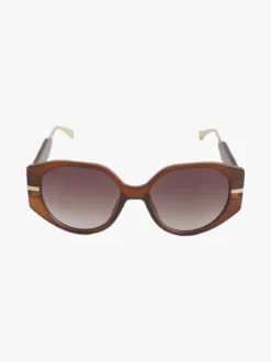 Looks Style Occhiali da sole squadrati da donna - marrone