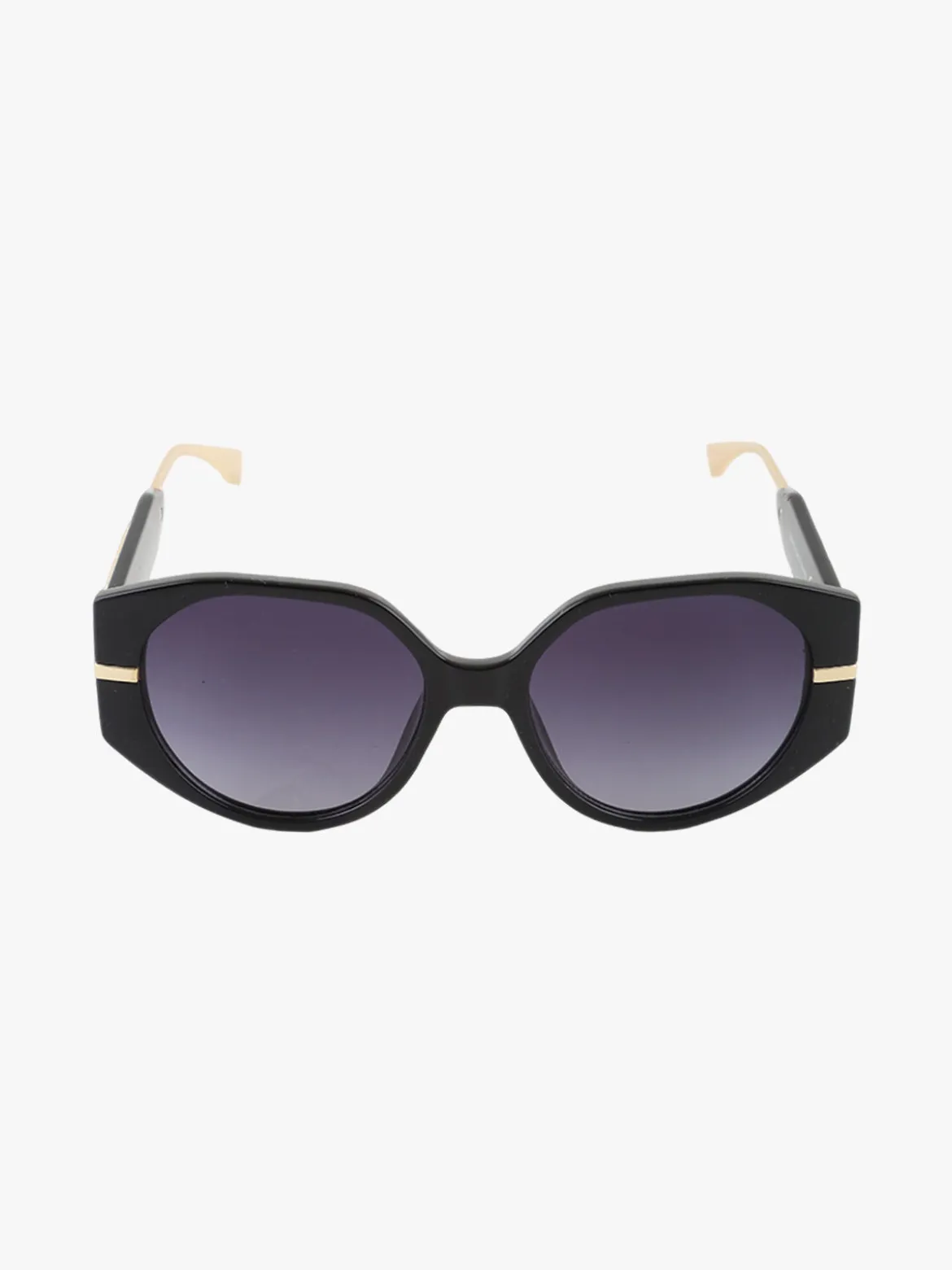 Looks Style Occhiali da sole squadrati da donna - nero