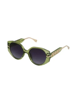 Looks Style Occhiali da sole squadrati da donna - verde