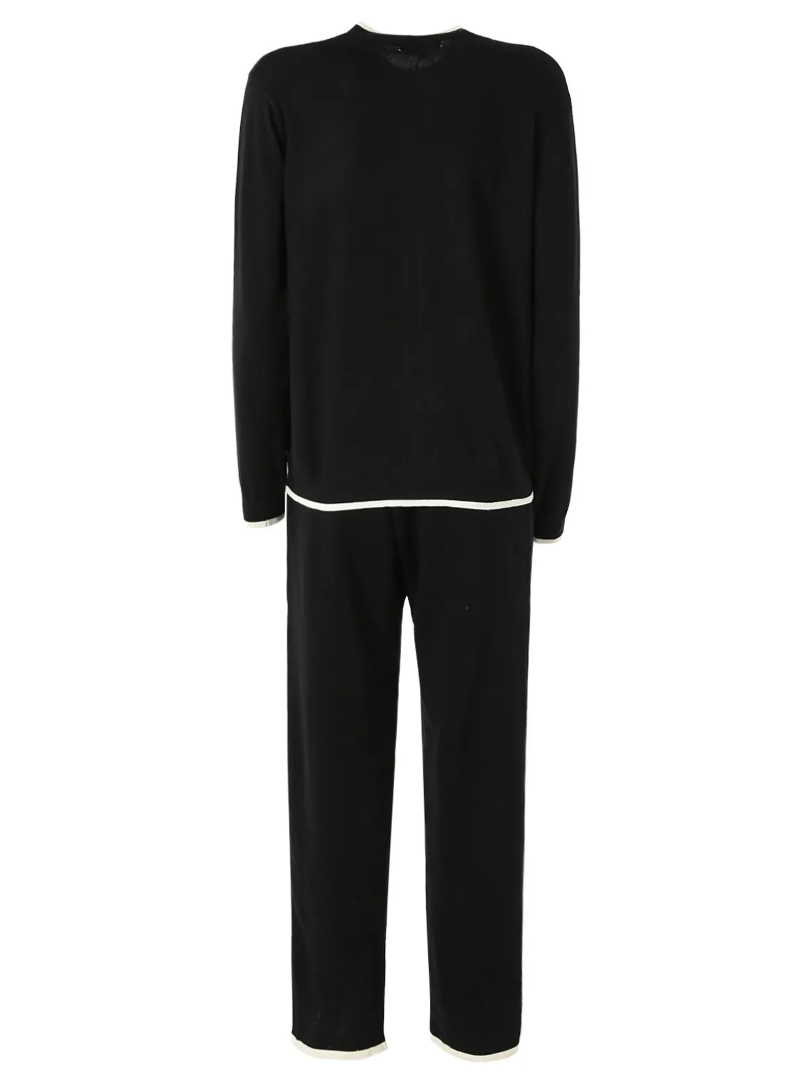 Lormar SELFIE Completo tuta da donna full zip in maglia leggera rasata - nero