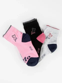 Lotto Calze midi da bambina con lurex Confezione 3 paia