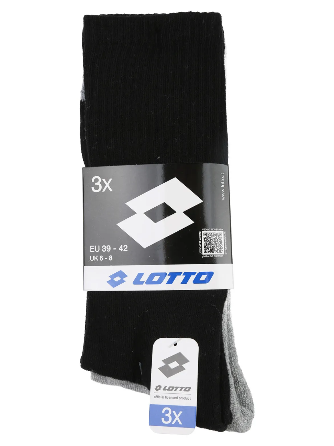 Lotto Confezione da 3 paia di calze tennis uomo - assortito