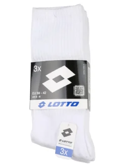 Lotto Confezione da 3 paia di calze tennis uomo - bianco