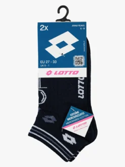 Lotto 2 Paia di calze corte da bambina con lurex