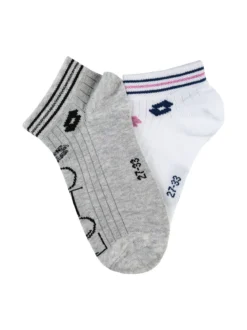 Lotto 2 Paia di calze corte da bambina con lurex