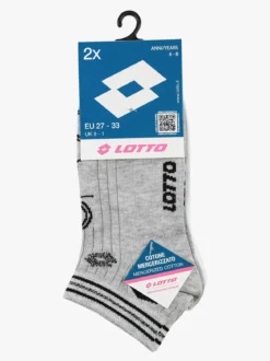 Lotto 2 Paia di calze corte da bambina con lurex