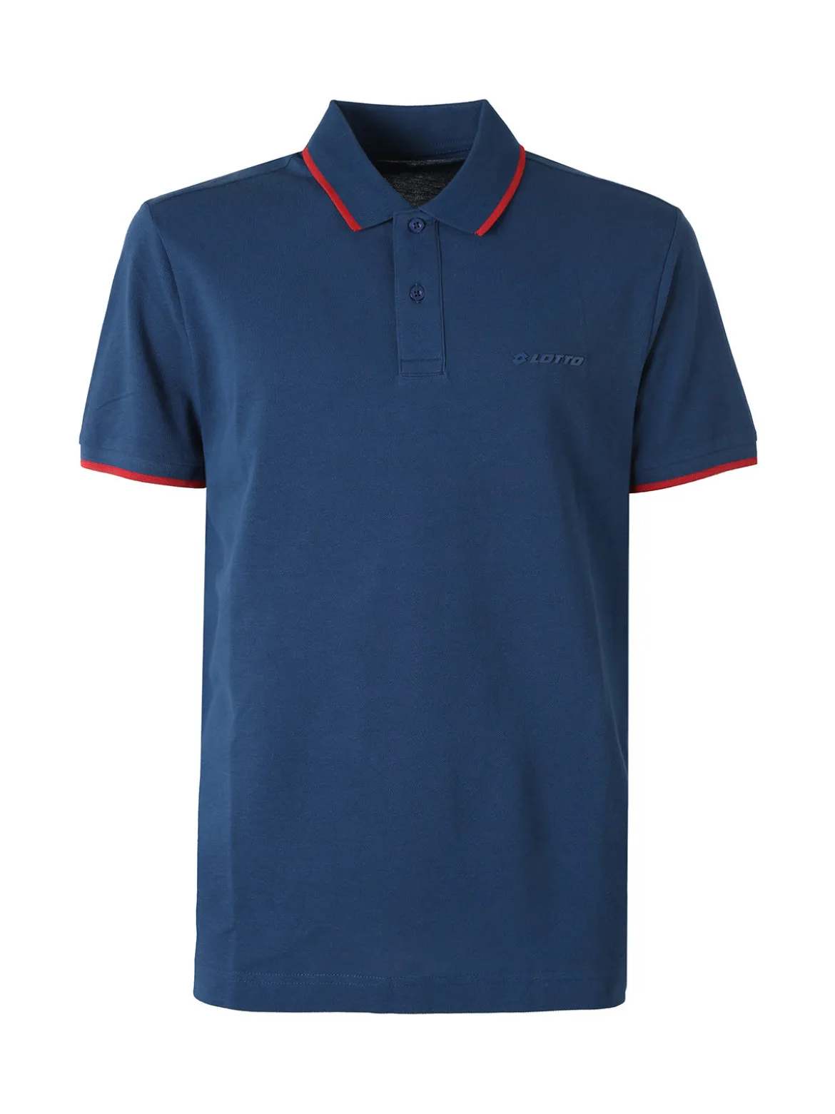 Lotto Polo da uomo in cotone a maniche corte - blu