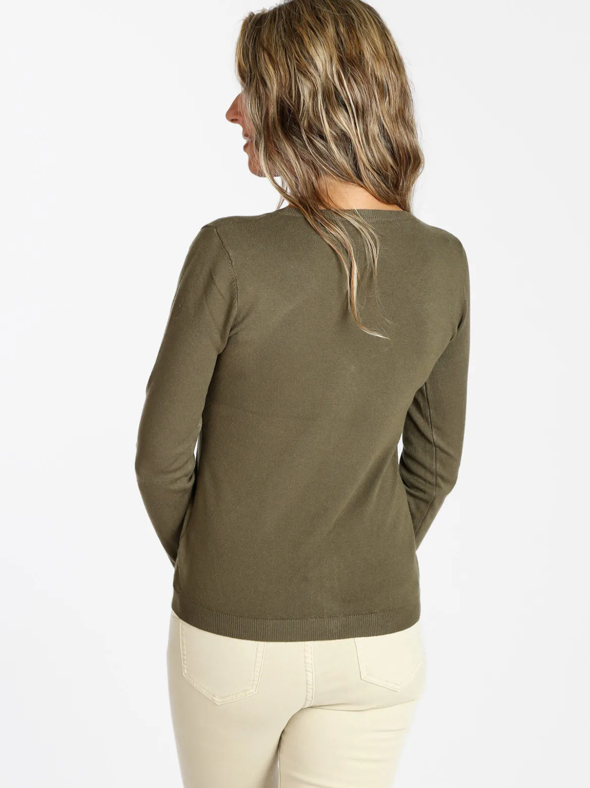 Louise Orop Cardigan da donna con bottoni