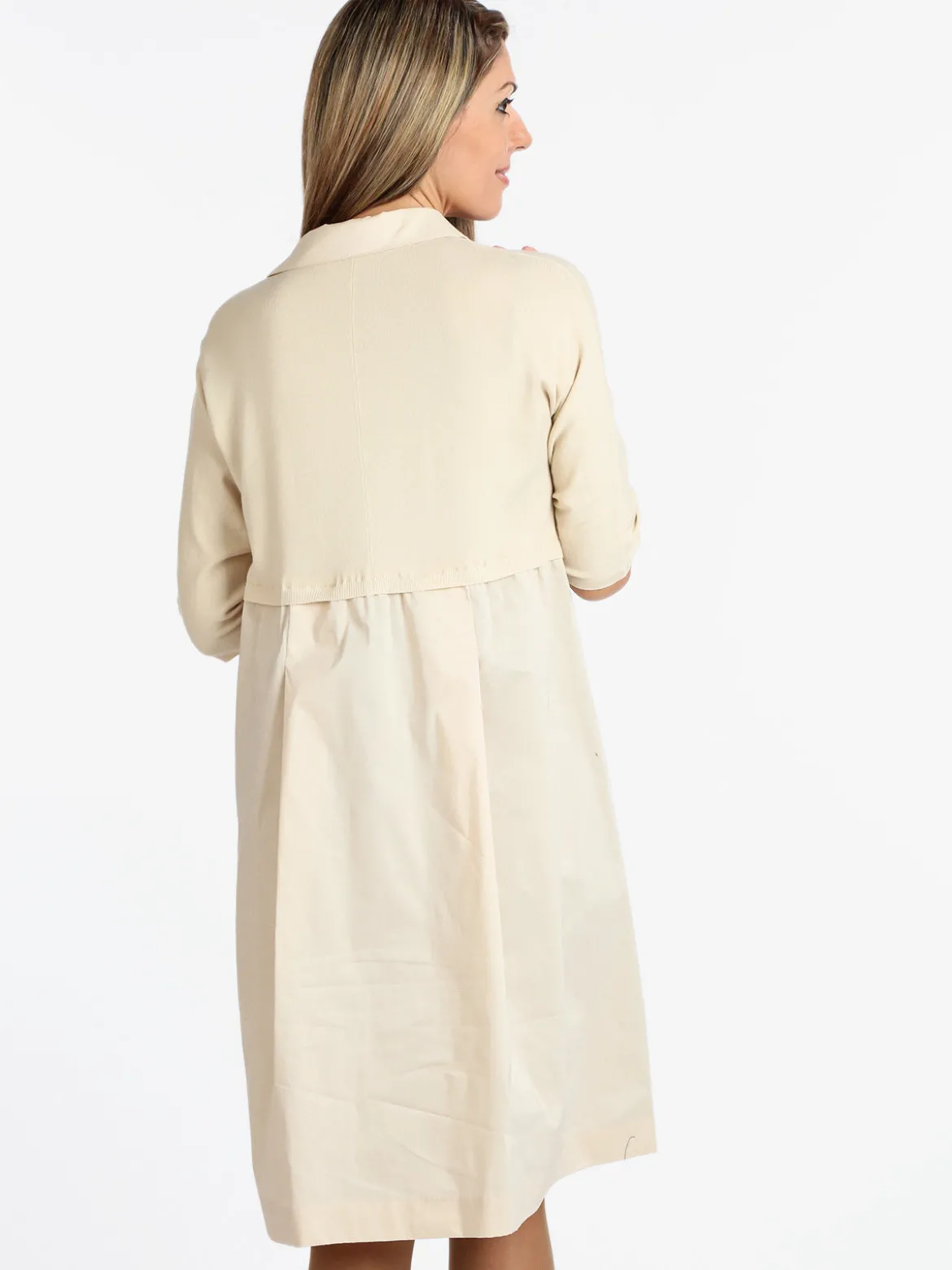Louise Orop Vestito donna in maglia con colletto