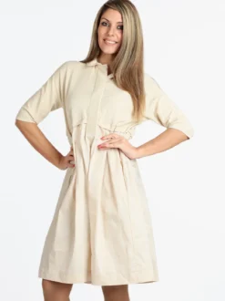 Louise Orop Vestito donna in maglia con colletto