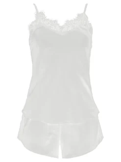 Lovelx Set pigiama donna effetto raso