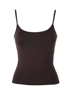 Lovery Top donna con spalline strette - moro