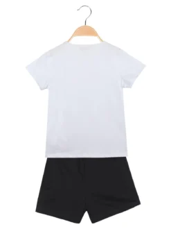 Luisa Chic Completo corto da bambina 2 pezzi con strass