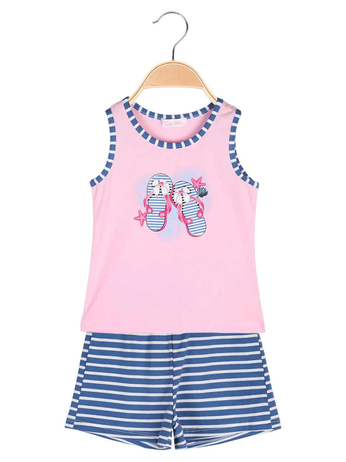 Luisa Chic Completo corto da neonata con canotta e shorts