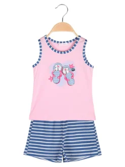 Luisa Chic Completo corto da neonata con canotta e shorts