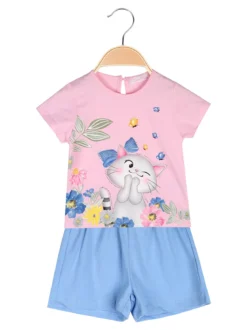 Luisa Chic Completo corto da neonata con t-shirt e shorts