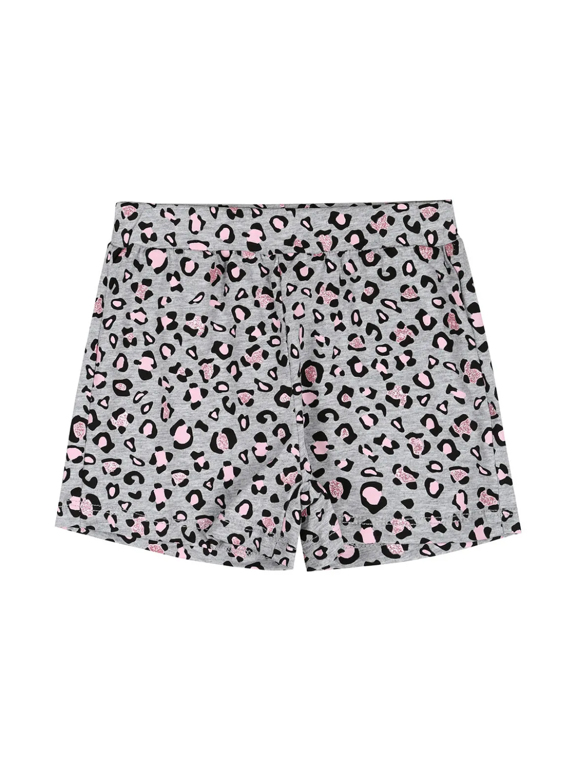 Luisa Chic Completo corto da neonata con t-shirt e shorts animalier