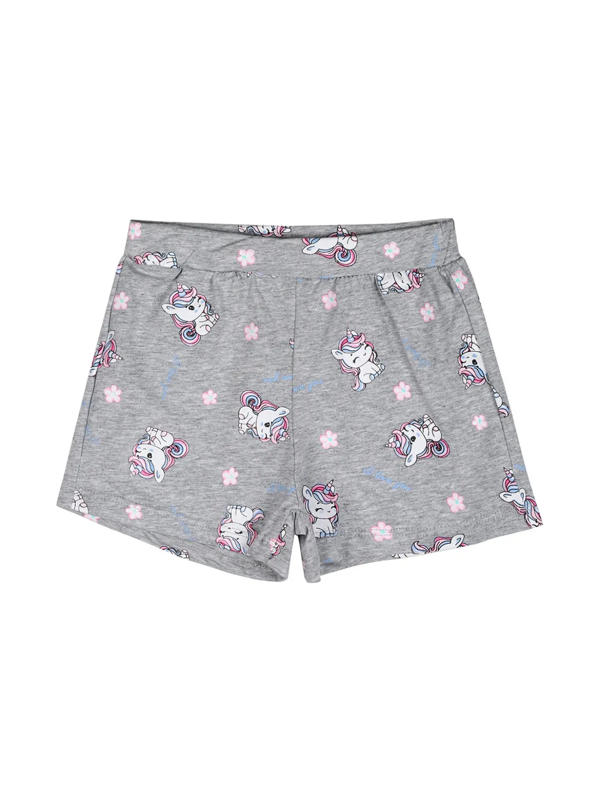 Luisa Chic Completo corto da neonata unicorno con t-shirt e shorts