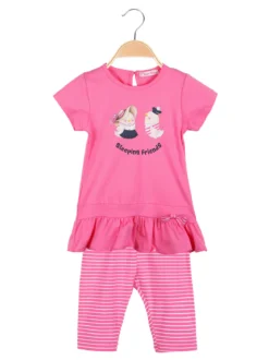 Luisa Chic Completo 2 pezzi da neonata con leggings a righe