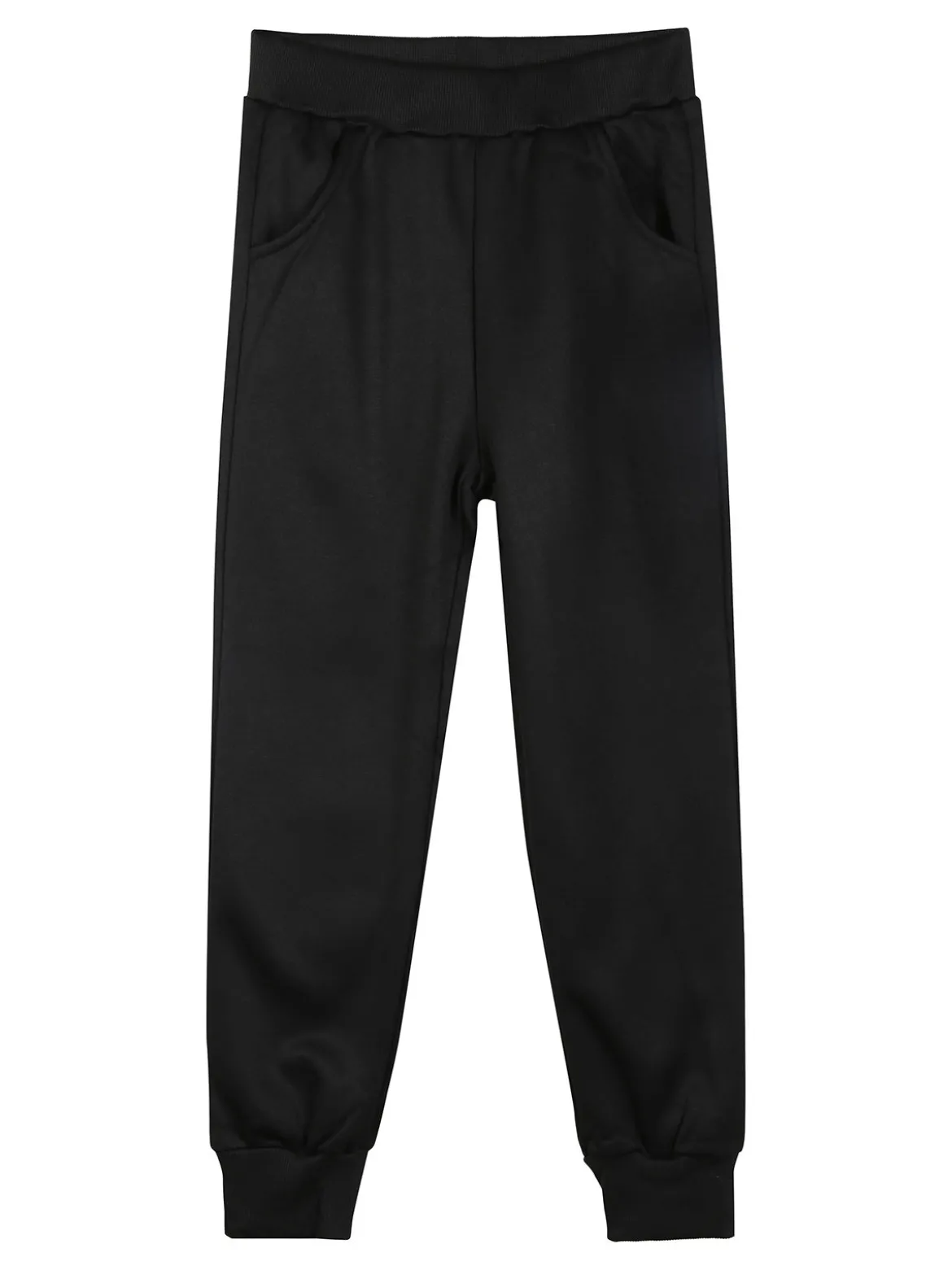 Luisa Chic Completo tuta 3 pezzi da bambina con cappuccio e zip - nero