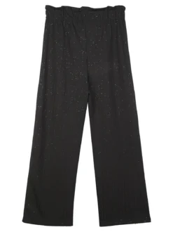 Luisa Chic Pantaloni a coste da bambina con brillantini