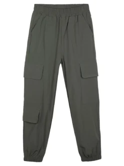 Luisa Chic Pantaloni da bambina con tasconi e polsini