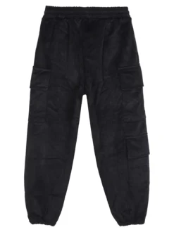 Luisa Chic Pantaloni da bambina in velluto con tasconi laterali
