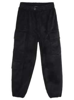Luisa Chic Pantaloni da bambina in velluto con tasconi laterali