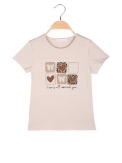 Luisa Chic T-shirt da bambina con stampa disegni