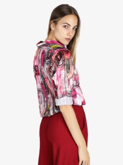 Luisa Loire Camicia donna a maniche lunghe con stampa a fantasia