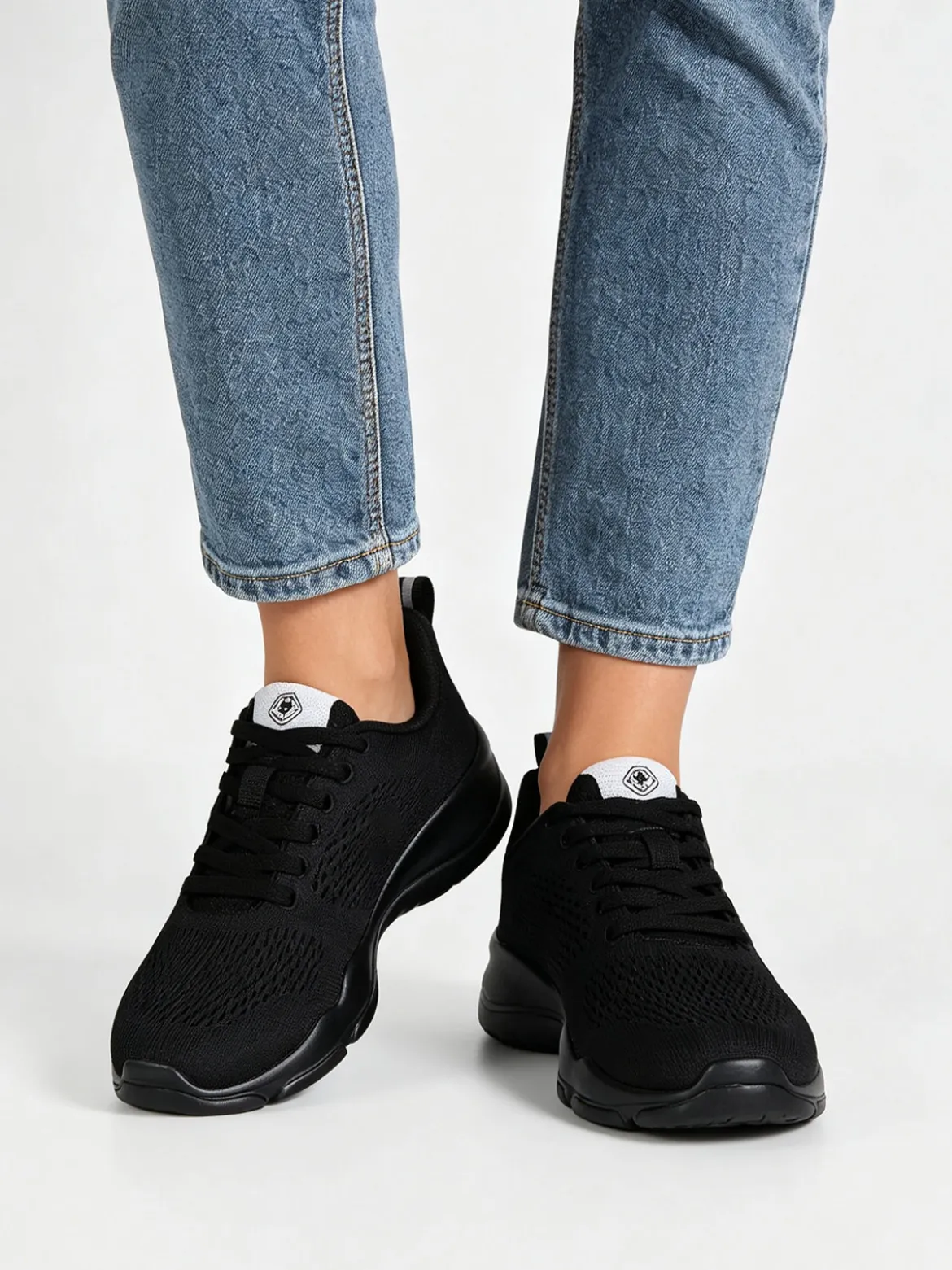 Lumberjack AGATHA Sneakers basse da donna stringate - nero