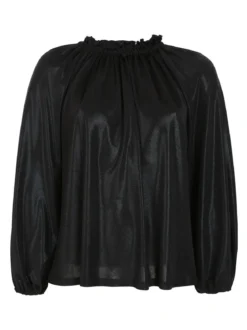Lumina Blusa donna in lamè con maniche a palloncino