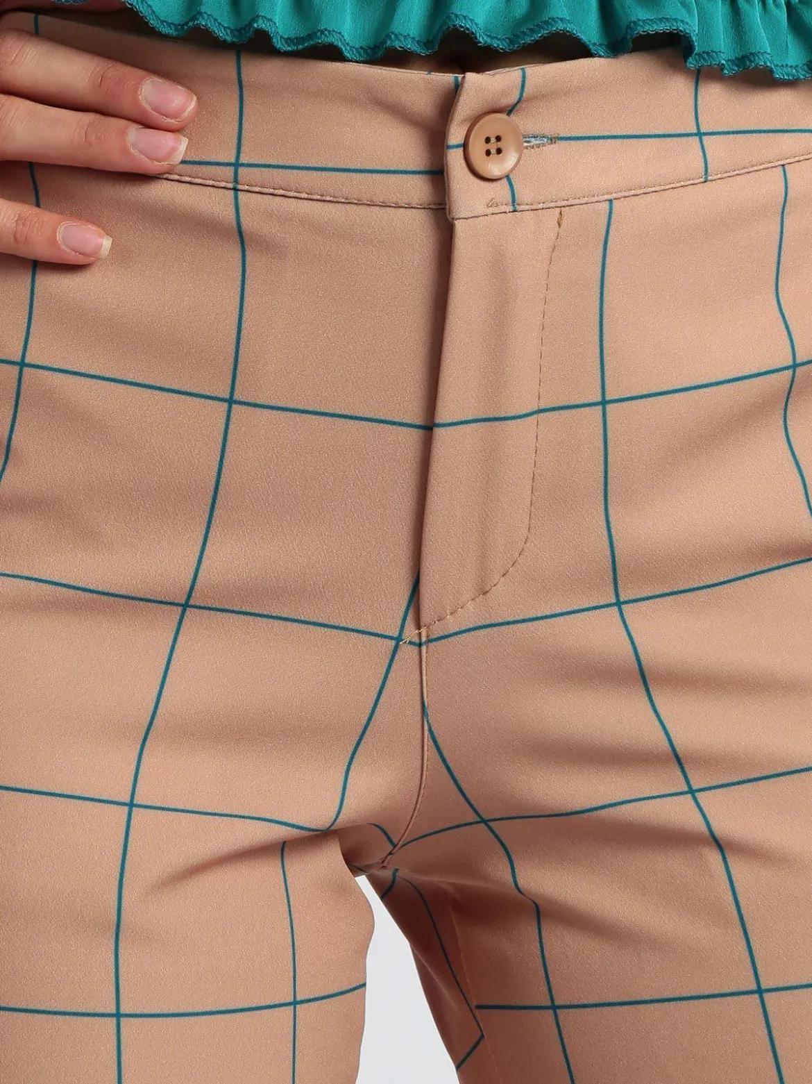 Lumina Pantaloni classici a quadri