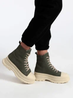 Made In Italy Genny Sneakers alta in tela con platform