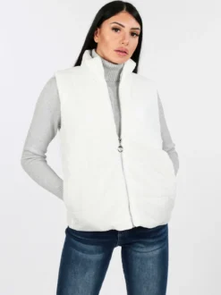 Made In Italy Gilet donna imbottito oversize