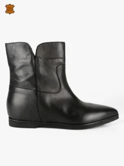 Made In Italy Stivaletti in pelle donna a punta