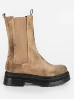 Made In Italy Stivaletti in pelle scamosciata chelsea da donna