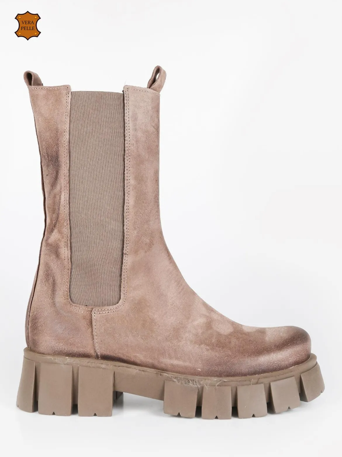 Made In Italy Stivaletti in pelle scamosciata chelsea da donna