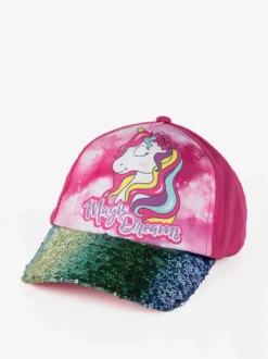 Magic Dream Cappello da bambina con visiera e pailettes