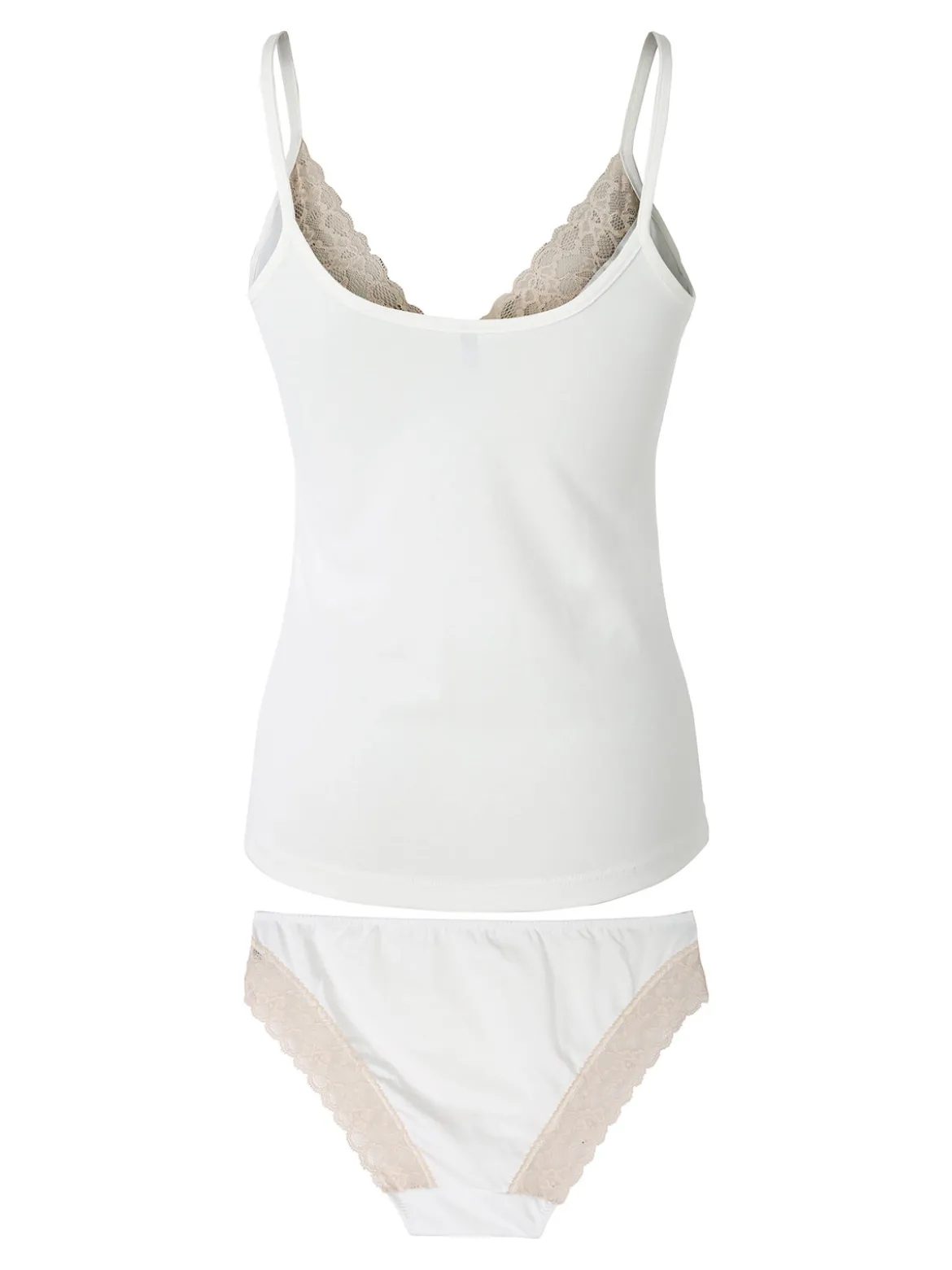 Magic Dream Coordinato intimo donna con ricami in pizzo - panna