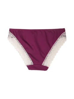 Magic Dream Coordinato intimo donna con ricami in pizzo - porpora