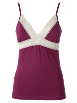 Magic Dream Coordinato intimo donna con ricami in pizzo - porpora