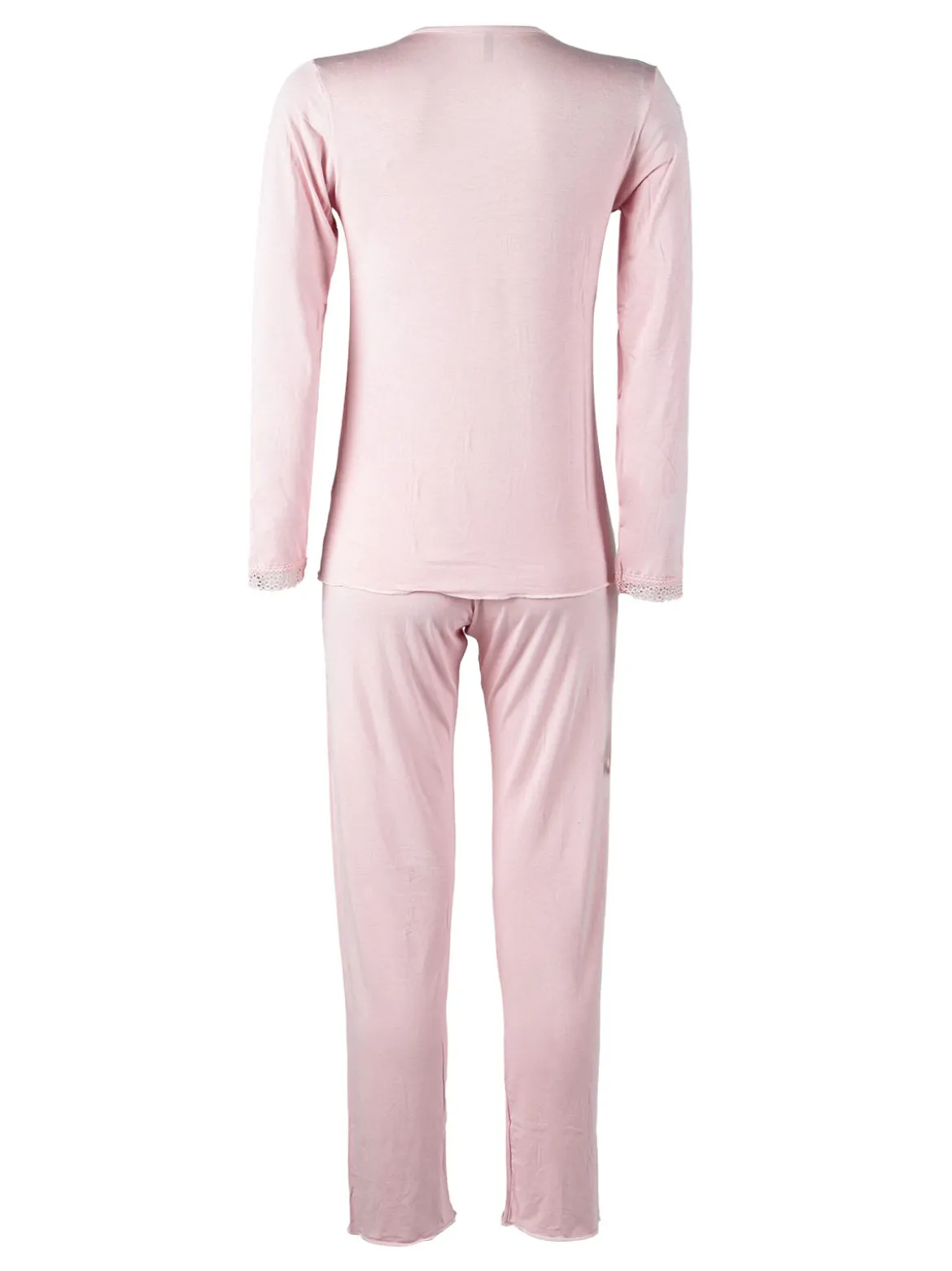 Magic Dream Pigiama lungo da donna con scollo a V e ricami