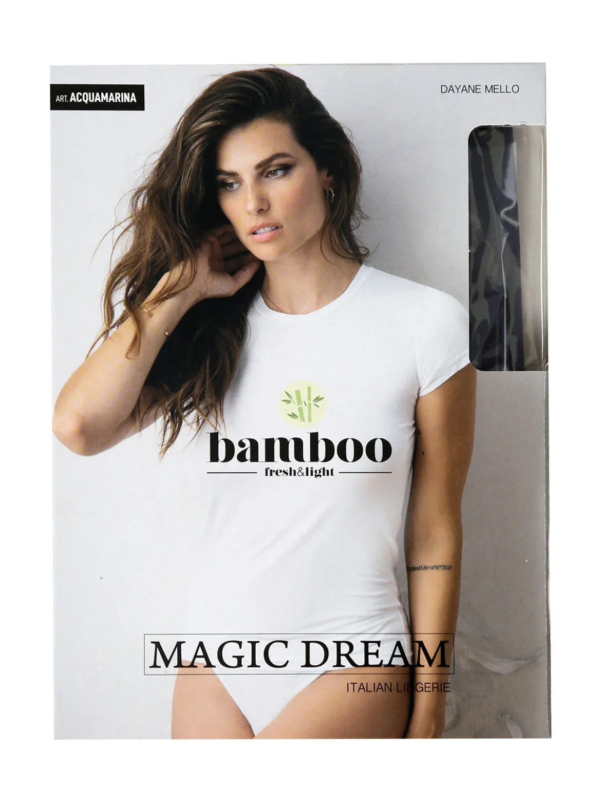 Magic Dream T-shirt intima donna manica corta in bamboo - cipria