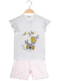 Magnolia Pigiama in cotone jersey con disegni