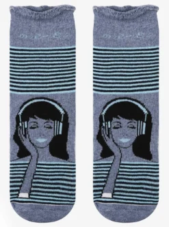 Malerba Calze antiscivolo bambina in caldo cotone con stampe