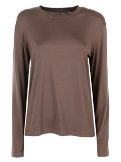 Manosque T-shirt donna a maniche lunghe - moro