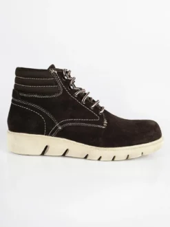 Marina Militare Scarpe alte in pelle scamosciata marrone