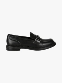 Marina Torres Mocassini donna in ecopelle con tacco basso - nero